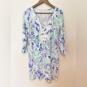 Lilly Pulitzer Marina Dress Lillys Lilac Nice Ink Size Small